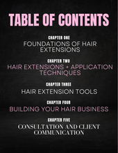Load image into Gallery viewer, Hair Extension Training Guide